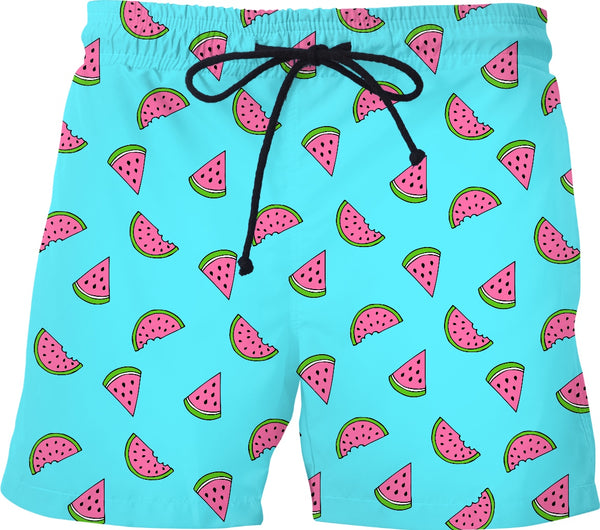 Watermelon Light Blue Swim Shorts – caugiaytee